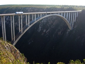 Bild von der Bloukransbrücke/Südafrika