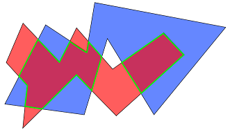 Bild von geschnittenen Polygonen
