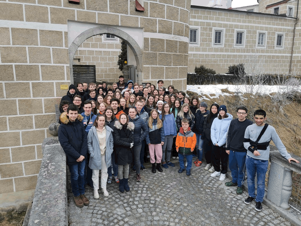Gruppenbild aller Teilnehmer der Projektwoche Angewandte Mathematik